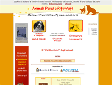 Tablet Screenshot of animalipersieritrovati.org